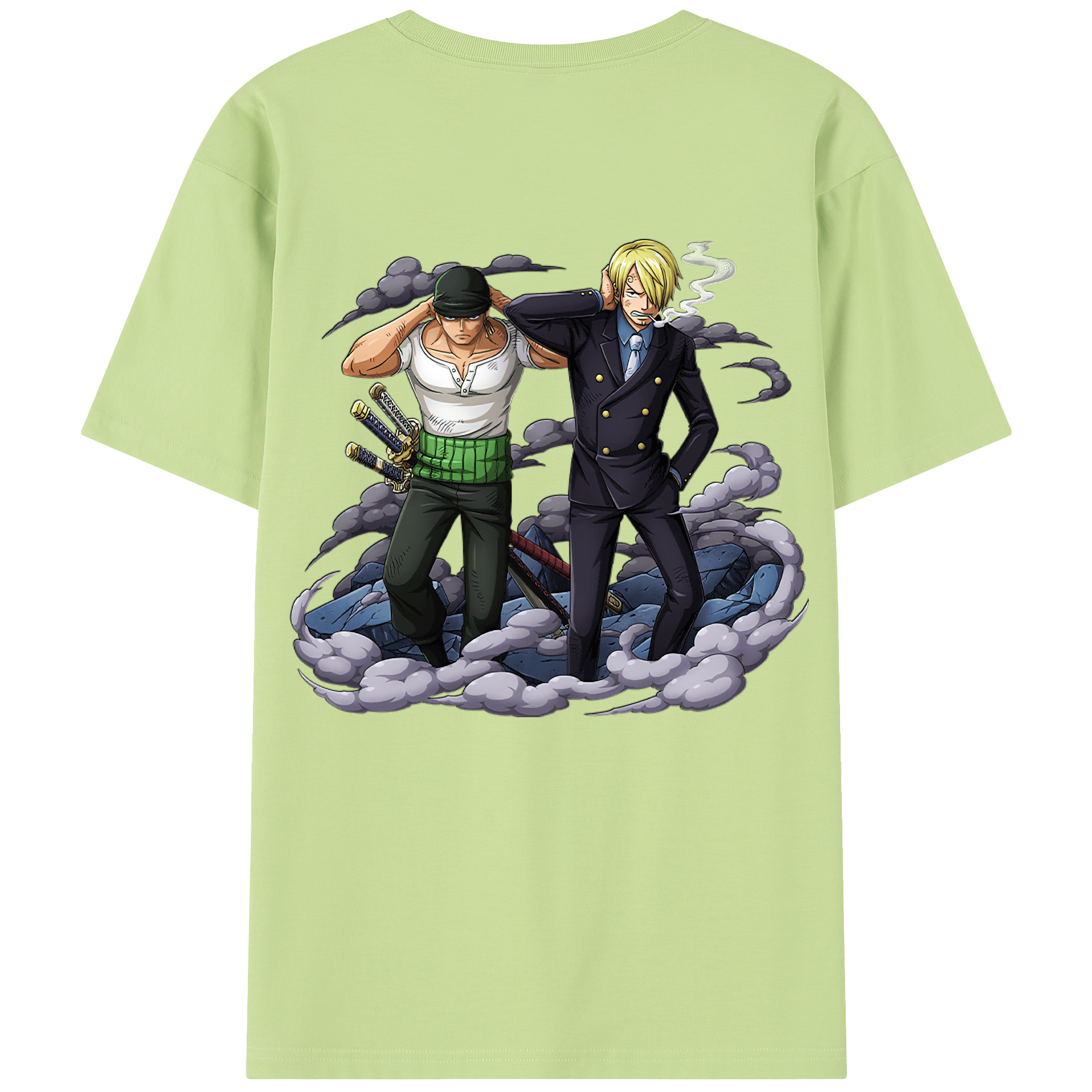 ワンピース サンジ ONE PIECE Sanji 綿100％半袖Tシャツ（背面プリント）